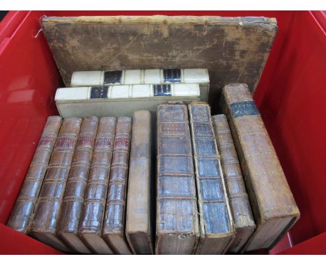 Antiquarian Leather Bound Books, mainly XVIII and XIX Century, to include Cecilia or Memoirs of an Heiress by the author of E