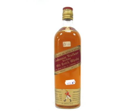 Whisky - Johnnie Walker Red Label Old Scotch Whisky, 70d proof, 26 2/3 Fl. Ozs.