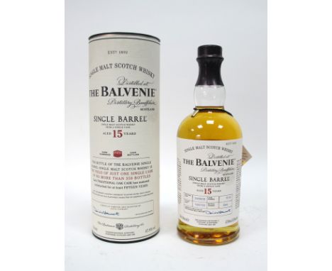 Whisky - The Balvenie Single Barrel Single Malt Scotch Whisky From A Single Cask Aged 15 Years, 70cl., 47.8% Vol., in carton.