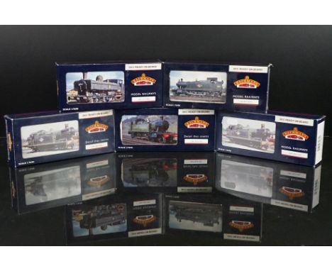 Five boxed Bachmann OO gauge locomotives with Lenz Gold Mini or Maccoder DCC professionally fitted by vendor, to include 3221