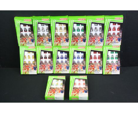 Subbuteo - 14 Boxed LW teams to include 743 Arsenal 2nd, 707 Chelsea, 701 Crystal Palace, 702 Coventry City, 727 Newcastle Un