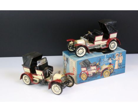 Boxed Schuco Old Timer 1229 Mercedes Simplex anno 1902 tin plate model plus another unboxed example, both ex with vg box (2) 