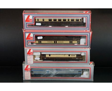 Four boxed Lima OO gauge locomotives/railcars to include The Royal Alex, Yeoman Endeavor, Express Parcels and No 22 GWR 