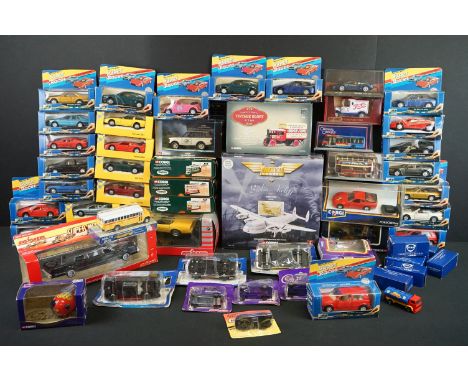 50 Boxed Diecast models to include 17 x Corgi (3 x ltd edn Tramway Classics - 36903, 36710, 36707, ltd edn Vintage Glory of S