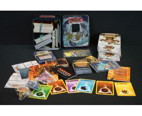 Collection of Trading Cards to include Pokemon, Yu-Gi-Oh!, Magic The Gathering &amp; Cardfight Vanguard, 2 x empty Yu-Gi-Oh! 