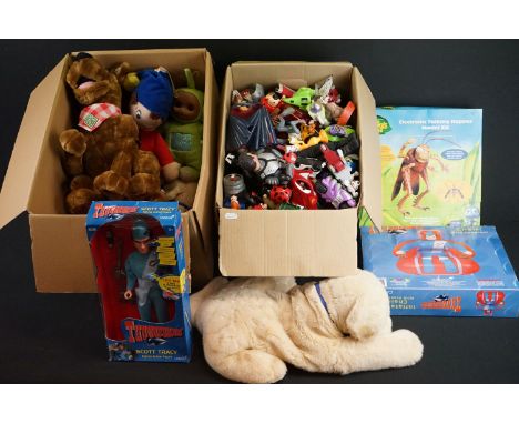 Collection of figures, teddies, trading cards, etc, to include boxed Thinkway Toys A Bugs Life Electronic Talking Hopper Mode