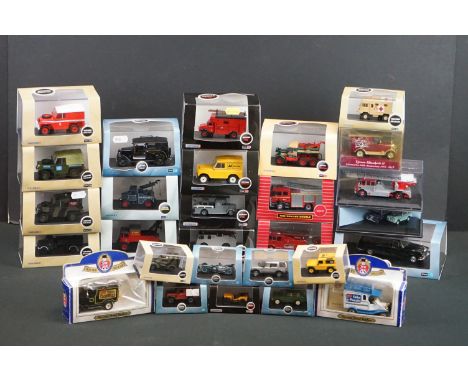 28 Boxed / cased Oxford Diecast models to include 7 x Oxford Military (1:43 43LRL001, 1:43 43LRL002, 1:76 76BD021, etc), 6 x 