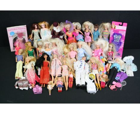 Quantity of mainly contemporary dolls to include Barbie, Action Man etc plus a Dolls Fashion Anthology book (three boxes) 