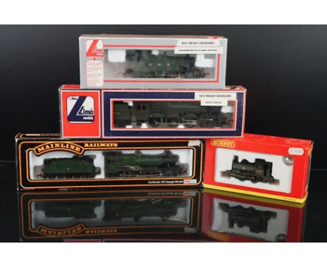 Four boxed OO gauge locomotives to include 2 x Lima both with DCC professionally fitted by the vendor to include 205111A 2-6-