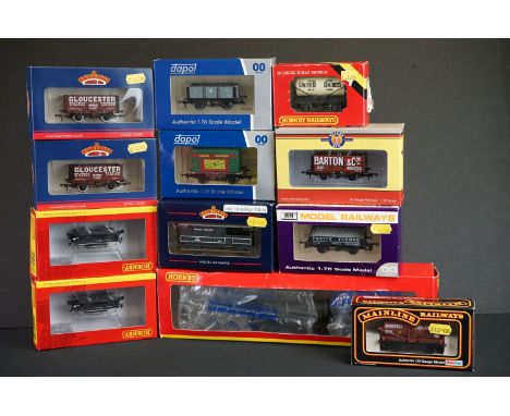 11 Boxed OO gauge items of rolling stock to include 3 x Bachmann, 3 x Dapol, 3 x Hornby, Palitoy Mainline and Oxford plus a H