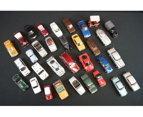 Around 30 diecast models to include Solido, No Rev, Corgi, Schuco, Vitesse and Polistil , vg overall 