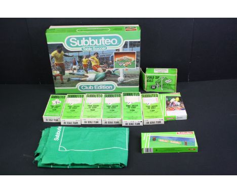 Subbuteo - Collection of HW &amp; LW Subbuteo to include 6 x boxed teams (3 x Liverpool variants, West Germany, Celtic &amp; 
