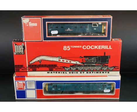Two boxed OO / HO gauge locomotives to include Jouef 8912 BR D285 and Lima 5301W The Fife &amp; Forfar Yeomanry plus a boxed 