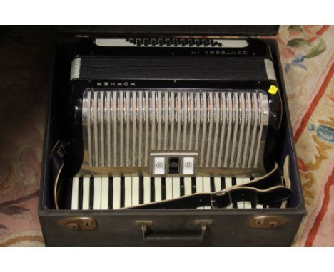 A HOHNER CONTESSA 1M CASED ACCORDION