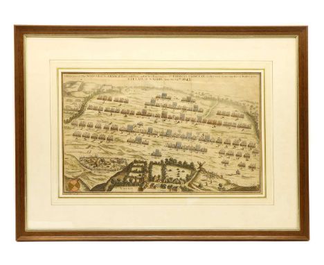 An engraving of the Battle of Naseby, 'A Description of His Majeties Army of Horse and Foot, and of his Excellencies Sr Thoma
