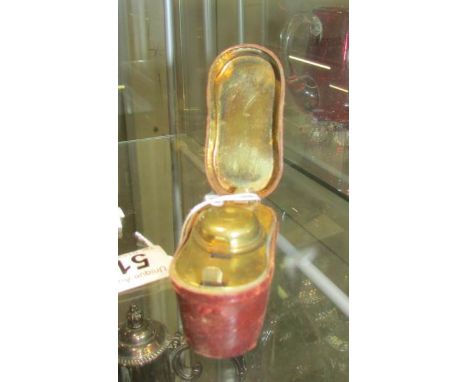 A Victorian travelling inkwell.
