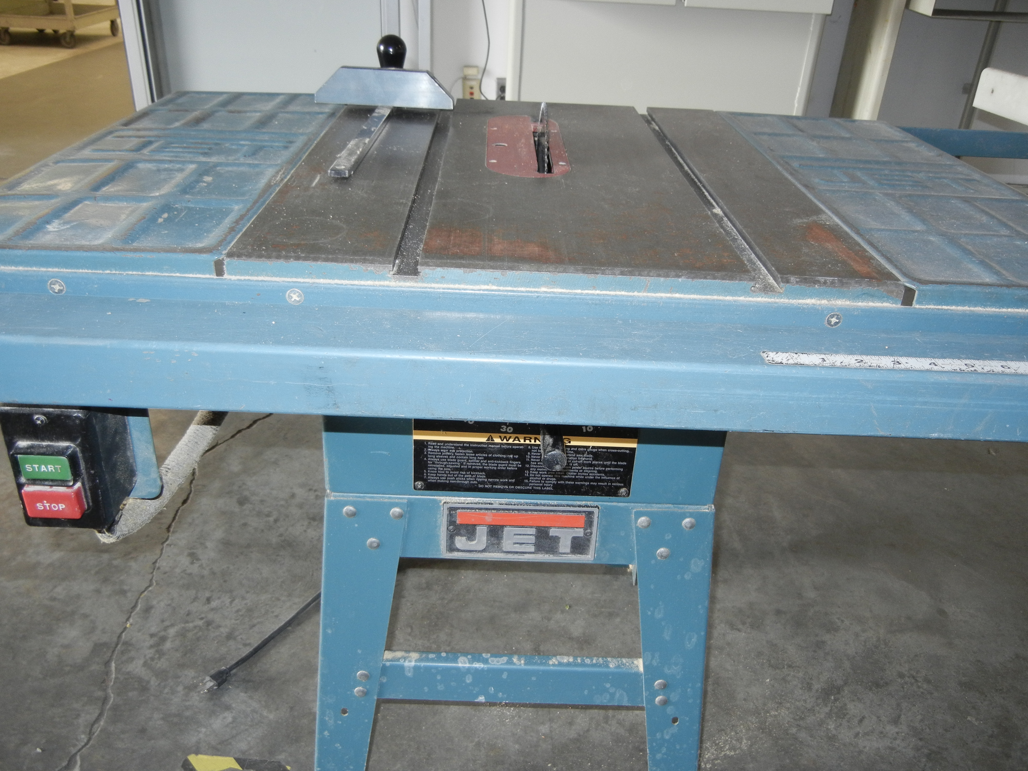 Jet Model JWTS10; 10" Table Saw with Rip Fence; S/n 60714380