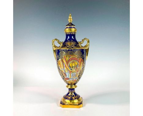 Limited edition twin handled lidded vessel made to commemorate the marriage of H. R. H. Prince Charles and Lady Diana Spencer
