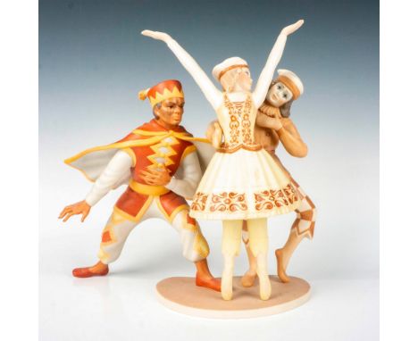 A lovely limited edition porcelain, modeled as dancers performing. Artist signed to underside. Goebel backstamp. Artist: Lasz