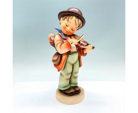 Original known as the Violinist and then the Wandering Fiddler. A young boy in green trouser, orange coat, and brown hat with