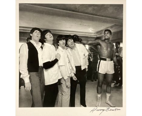 Harry Benson, by and after, Ali hits George, Miami, photographic print, signature lower right margin, 32cm x 31cm (49.5cm x 4
