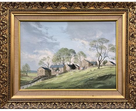 Michael David Barnfather, (British, bn. 1934), From a Sketch of Sheldon, near Bakewell, Derbyshire, signed, oil on canvas, 25