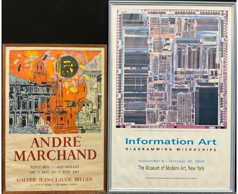 Andre Marchand, (French, 1907-1977), by and after, Paris Exhibition Poster, 1965, lithograph in colours, 74cm x 50.5cm;  anot