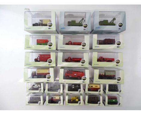 A group of OXFORD DIECAST 1:76 scale vehicles  - VG in Generally G boxes (22)