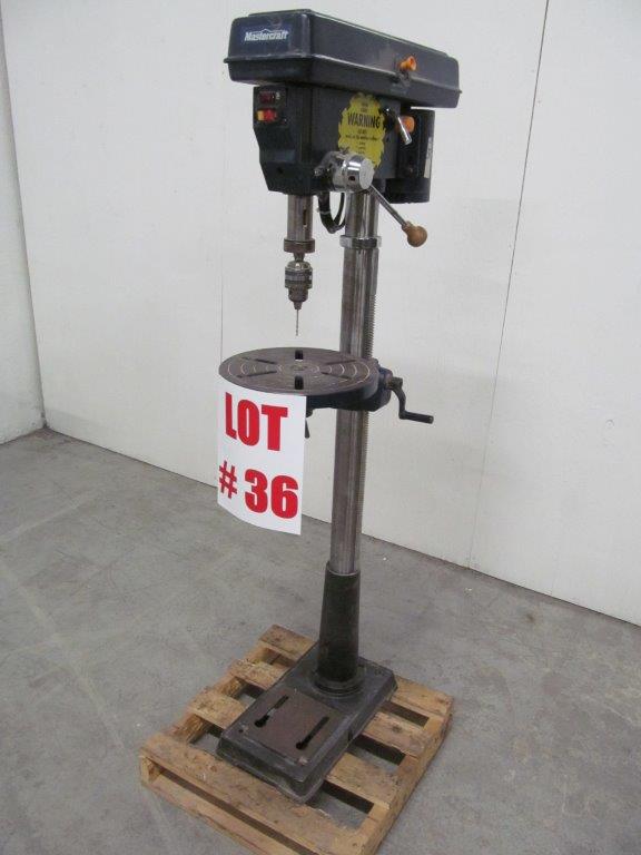 MASTERCRAFT 15" DRILL PRESS MODEL 5559162, ELECTRICS 120V/1PH/60C