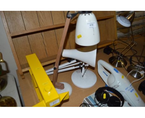 An Anglepoise lamp, sold as collectors item, together with one other Anglepoise style lamp