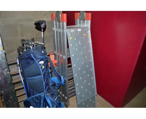 A ladder and platform