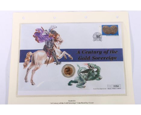 Westminster Mint AUSTRALIA A Century of the Gold Sovereign Commemorative Coin First Day Cover by Mercury including a Perth Mi