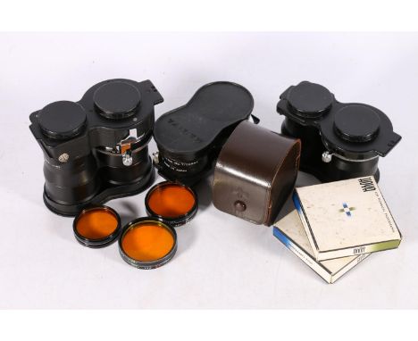 Three Mamiya Sekor twin lens reflex TLR camera lenses including 1:4.5 f=18cm No. 1030840/1030608, 1:3.5 f=65mm No. 1100948/11