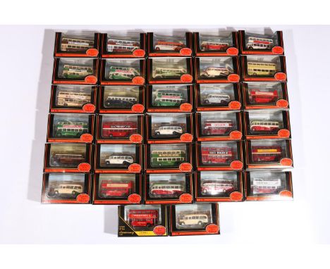 32&nbsp;Gilbow Exclusive First Editions EFE 1/76 scale diecast model vehicles including 16405 London Transport Anniversary mo