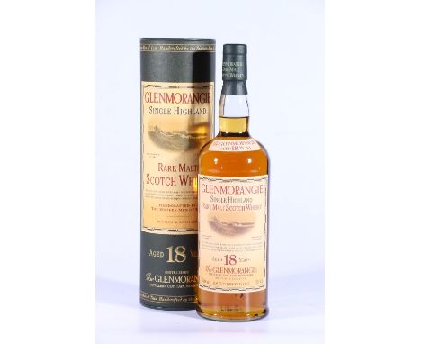 GLENMORANGIE 18 year old Highland single malt Scotch whisky 1litre 43% abv., boxed 