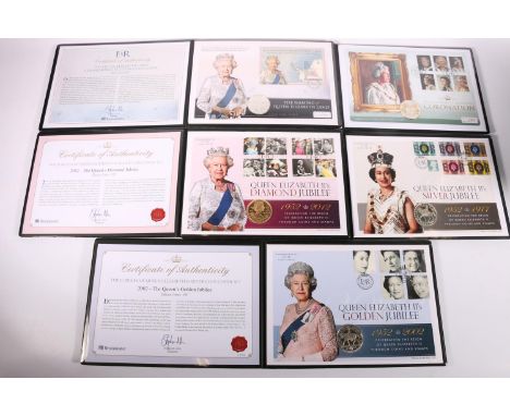 Westminster Mint numismatic philatelic coin first day covers including BAILIWICK OF GUERNSEY silver proof five pounds £5 2013