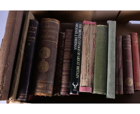 Coin related books including A View of The History and Coinage of the Parthians with Descriptive Catalogues and Tables Illust