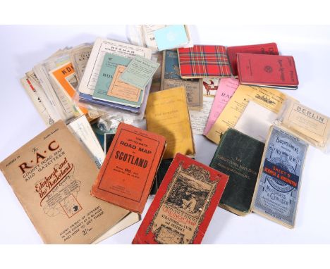 A box of ephemera including Hawick Race Meeting 1924 booklet, Cabinet Albums of Views of Hawick, The Gypsies of the Border 19