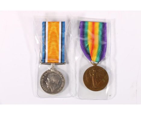 WWI medal pair of 7325 Private James Banks of the King's Own Scottish Borderers, son of Thomas and Margaret Banks of 26 Summe