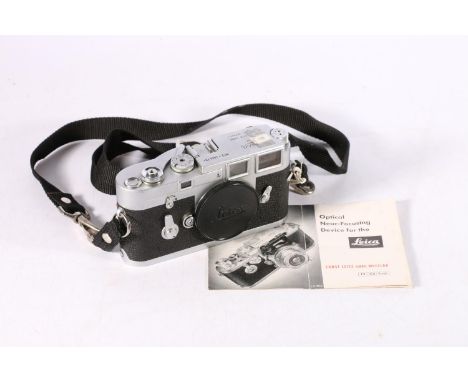 Ernst Leitz Wetzlar Leica M3 camera body, serial number 1023791, with Leica black plastic cap 