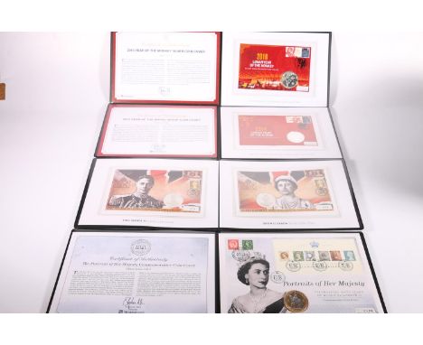 Westminster Mint numismatic philatelic coin first day covers including UNITED KINGDOM 1 oz silver Britannia two pounds £2 201