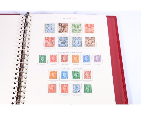 COMMONWEALTH, King George VI stamp collection in seven albums including GREAT BRITAIN, HONG KONG, CANADA, INDIA, etc. 