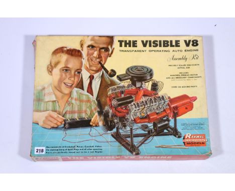 Renwal Blueprint Models 802 1095 The Visible V8 Engine model kit, boxed, appears complete but unchecked 