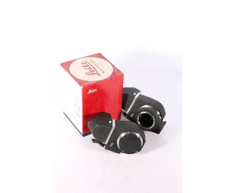 Leica Leitz Wetzlar Visoflex III 16498 magnifier for an M series camera boxed, and another 