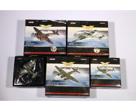 Corgi The Aviation Archive 1:72 scale limited edition diecast aircraft models including AA36706 Junkers Ju-88A Operation Stei