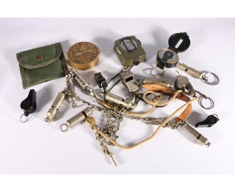 Glasgow City Police The Acme Thunderer whistle, The Metropolitan EPP whistle, Dowler and Sons of Graham St Works Birmingham w