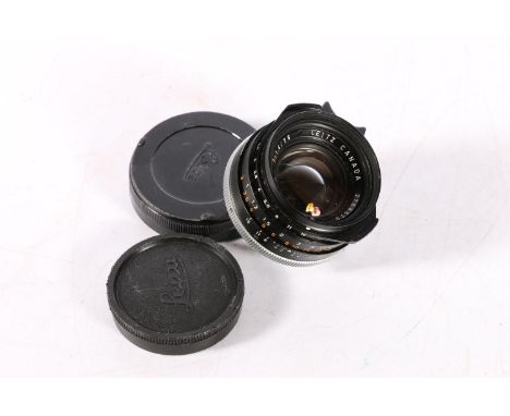 Leitz Canada Summilux 1:1.4/35 lens, numbered 2768670, with Leica cap 