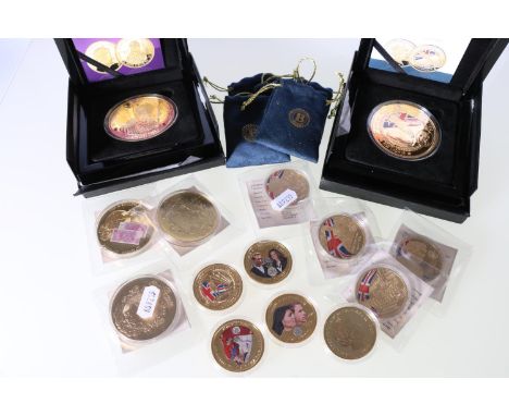 Bradford Exchange "Spitfire First Flight 80th Anniversary Five Crowns Coin" set comprising TRISTAN DA CUNHA Elizabeth II gold