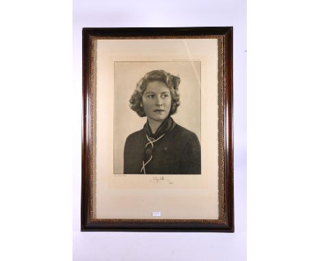 DOROTHY WILDING (1893-1976), Portrait of Princess Elizabeth (Queen Elizabeth II) wearing girl guiding uniform, photographic p