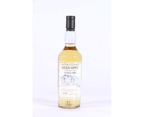 GLEN SPEY 12 year old single malt Scotch whisky, bottled in August 2008 by Diageo for The Manager's Dram range for the year 2